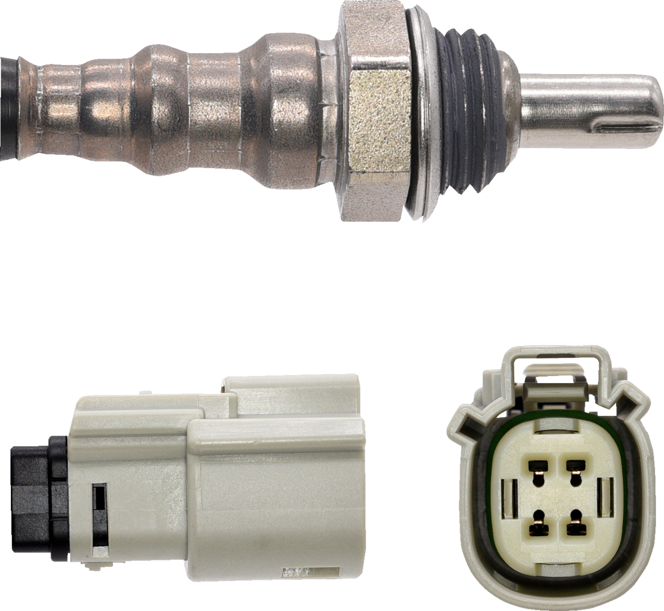 DRAG SPECIALTIES oxygen sensor 932-14087 for 4-W direct fit applications, visible with wiring and sensor tip in the image