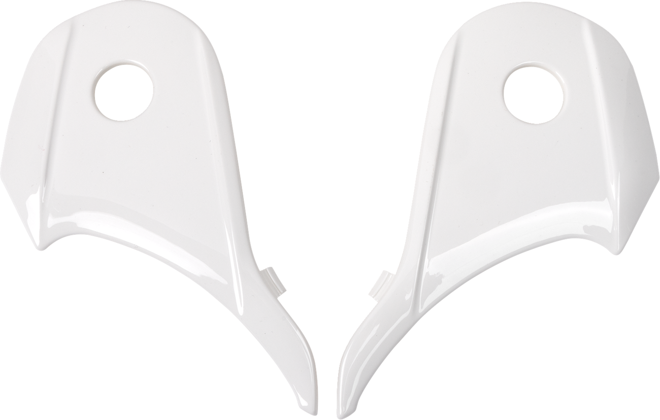 White Z1R Range 2.0 side plates with part number 0133-1512, designed for Z1R motorcycle helmet, shown in the image.