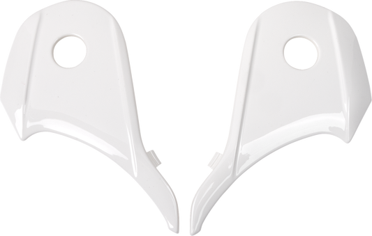 White Z1R Range 2.0 side plates with part number 0133-1512, designed for Z1R motorcycle helmet, shown in the image.