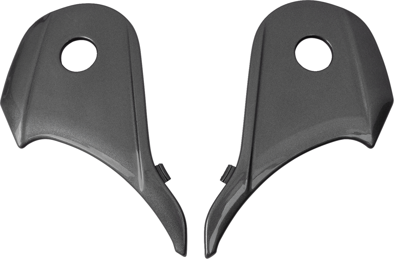 Dark silver Z1R Range 2.0 side plates with part number 0133-1513, featuring precise design and metal construction.