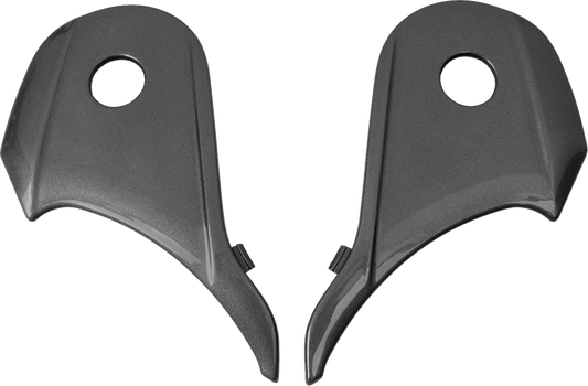 Dark silver Z1R Range 2.0 side plates with part number 0133-1513, featuring precise design and metal construction.