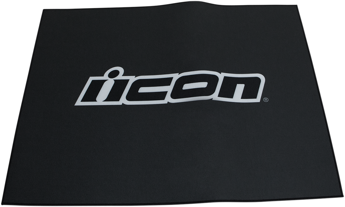 Small black ICON Absorbent Pit Pad 9905-0109, environmentally friendly oil and fluid absorption mat for maintenance and spill containment.