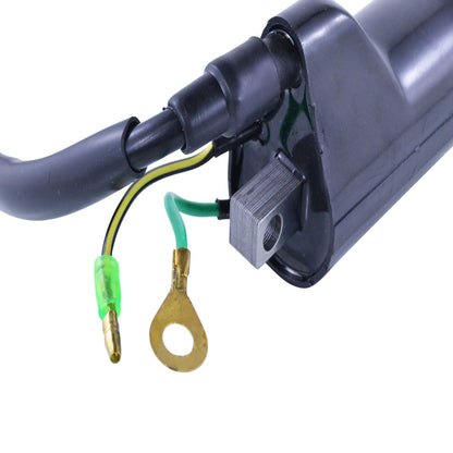 RM STATOR external ignition coil part number RM06056, showing the coil's compact design and electrical connections.