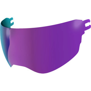 Bill's Exhausts ICON Dropshield Ultra™ Shield Ultraflite in Blurple Purple 0130-1404, featuring a sleek, lightweight motorcycle shield.