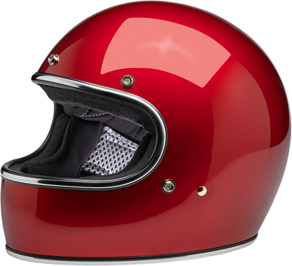 BILTWELL Gringo helmet in metallic cherry red, XL size, featuring a sleek motorcycle helmet design with a glossy finish.