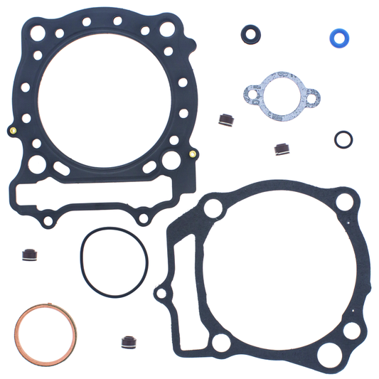QuadBoss top end gasket set for Suzuki LT-Z450 (2006-2009), featuring gasket images and part details.