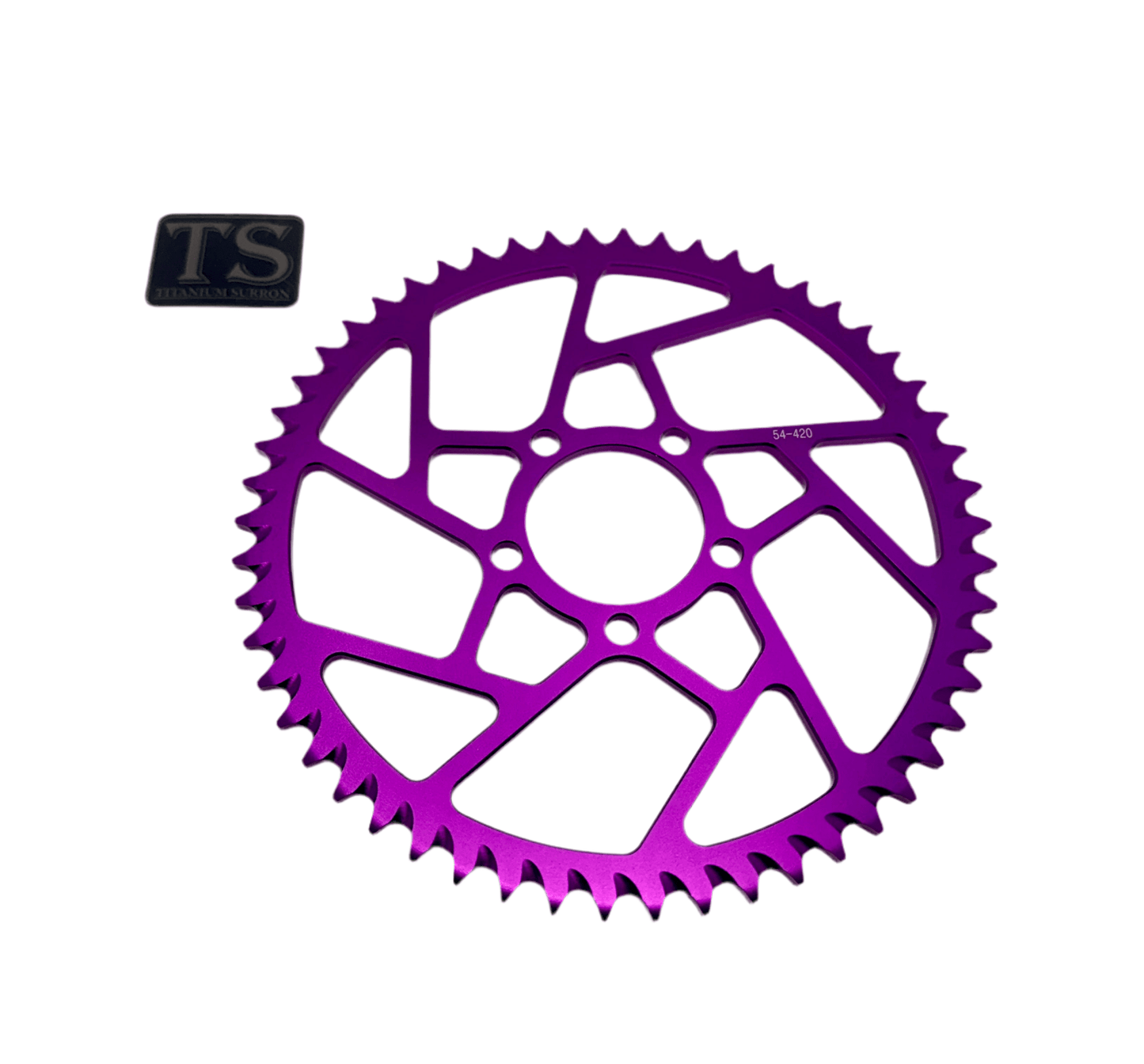54 Tooth Hardened Aluminum 420 Sprocket for E-moto - Howling Moto