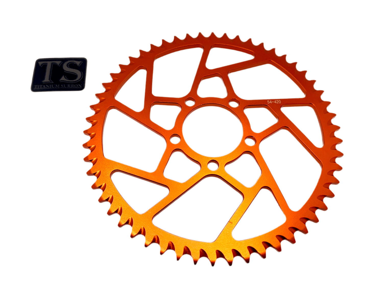54 Tooth Hardened Aluminum 420 Sprocket for E-moto - Howling Moto