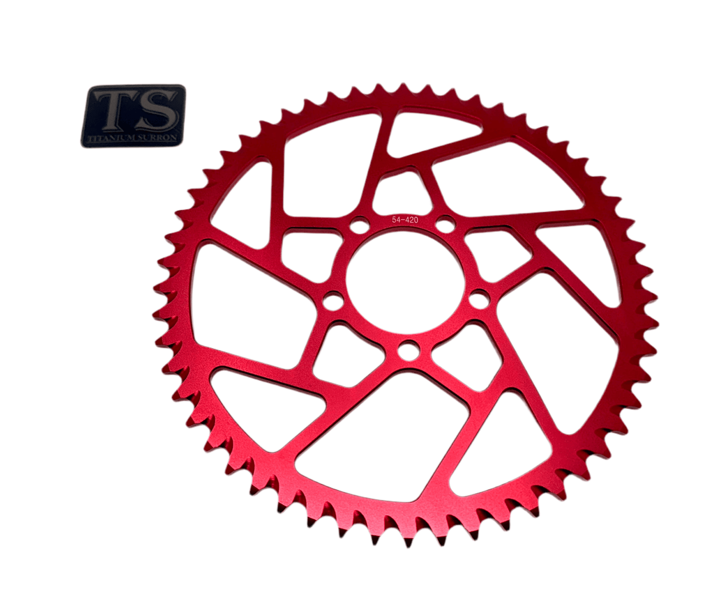 54 Tooth Hardened Aluminum 420 Sprocket for E-moto - Howling Moto