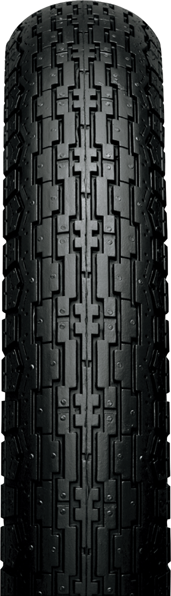 IRC GS-11 front motorcycle tire 3.25-19 for small to midsize bikes, showing the tread pattern and sidewall details.