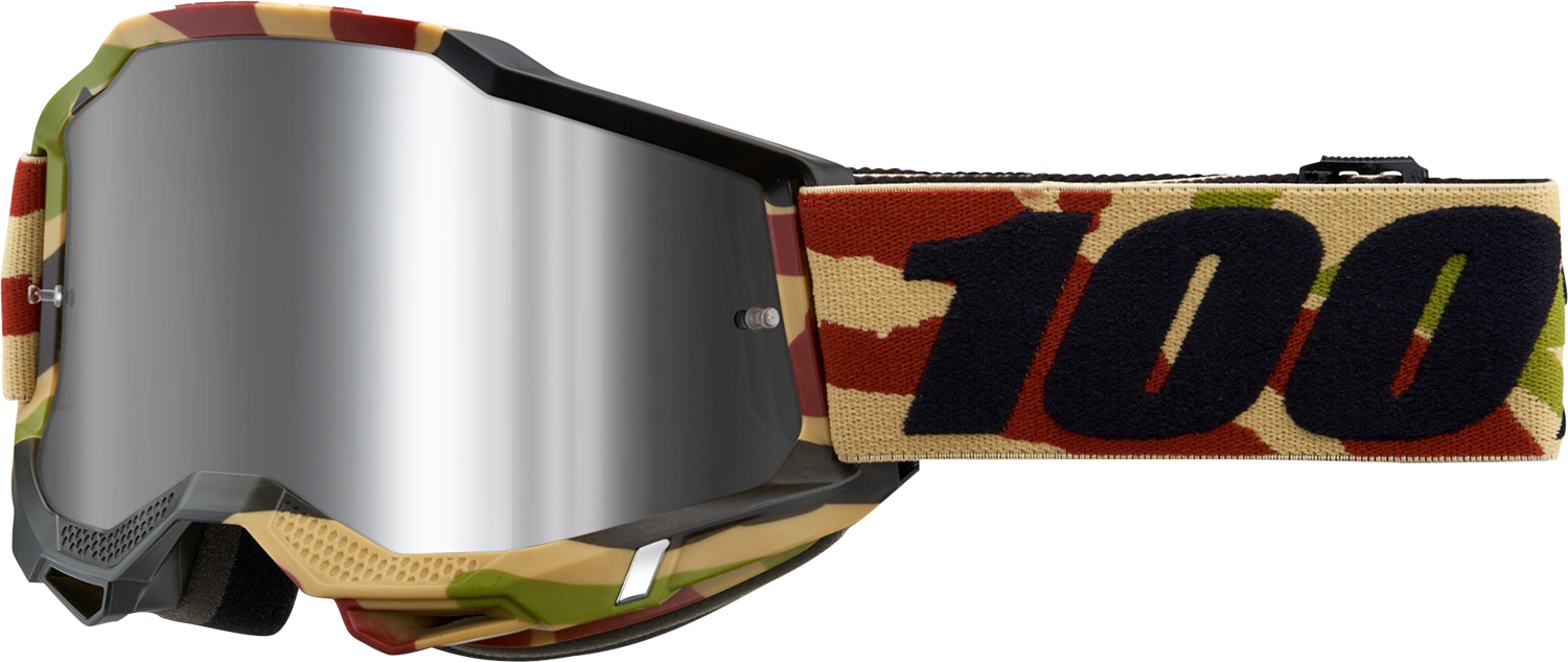 100% Accuri 2 Goggles - Mission - Silver Flash Mirror 50014-00021 - Howling Moto