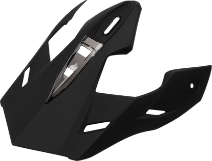 Z1R Range 2.0 helmet replacement peak in flat black, part #0133-1674, showing a sleek black visor for motorcycle helmet.