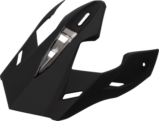Z1R Range 2.0 helmet replacement peak in flat black, part #0133-1674, showing a sleek black visor for motorcycle helmet.