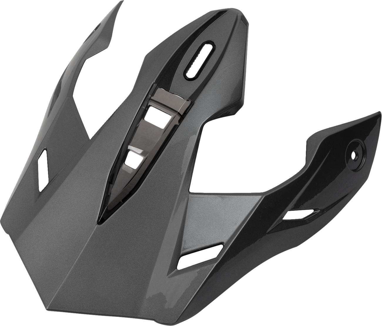 Dark silver Z1R Range 2.0 Peak replacement helmet part, Z1R Part 0133-1676, with detailed design and branding visible.