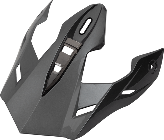 Dark silver Z1R Range 2.0 Peak replacement helmet part, Z1R Part 0133-1676, with detailed design and branding visible.