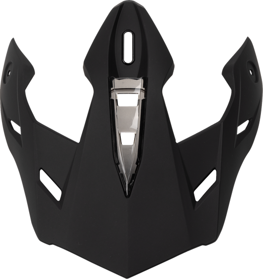 Z1R Range 2.0 helmet replacement peak in flat black, part #0133-1674, shown attached to a motorcycle helmet.