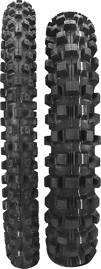IRC VE-37 rear tire 110/100-18 64M for cross-country and enduro racing, featuring knobby tread for off-road performance.