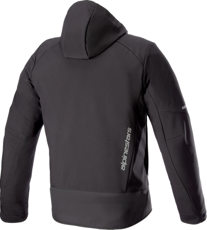 Alpinestars Neo waterproof jacket in black, 4XL size, featuring a sleek design and waterproof material for outdoor protection.