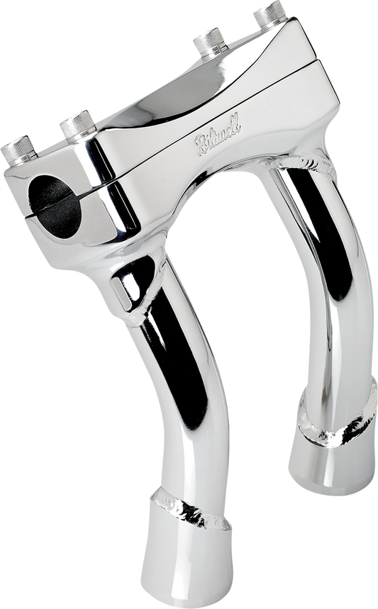 BILTWELL Risers - Murdock - Oversized - Pullback - 6" - Chrome 6414-105-06 - Howling Moto