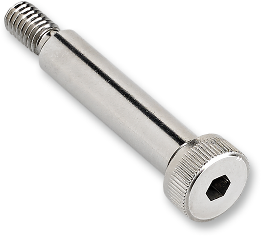 Chrome seat hinge bolt for Biltwell motorcycle seats, featuring a durable metal construction and precise fit.