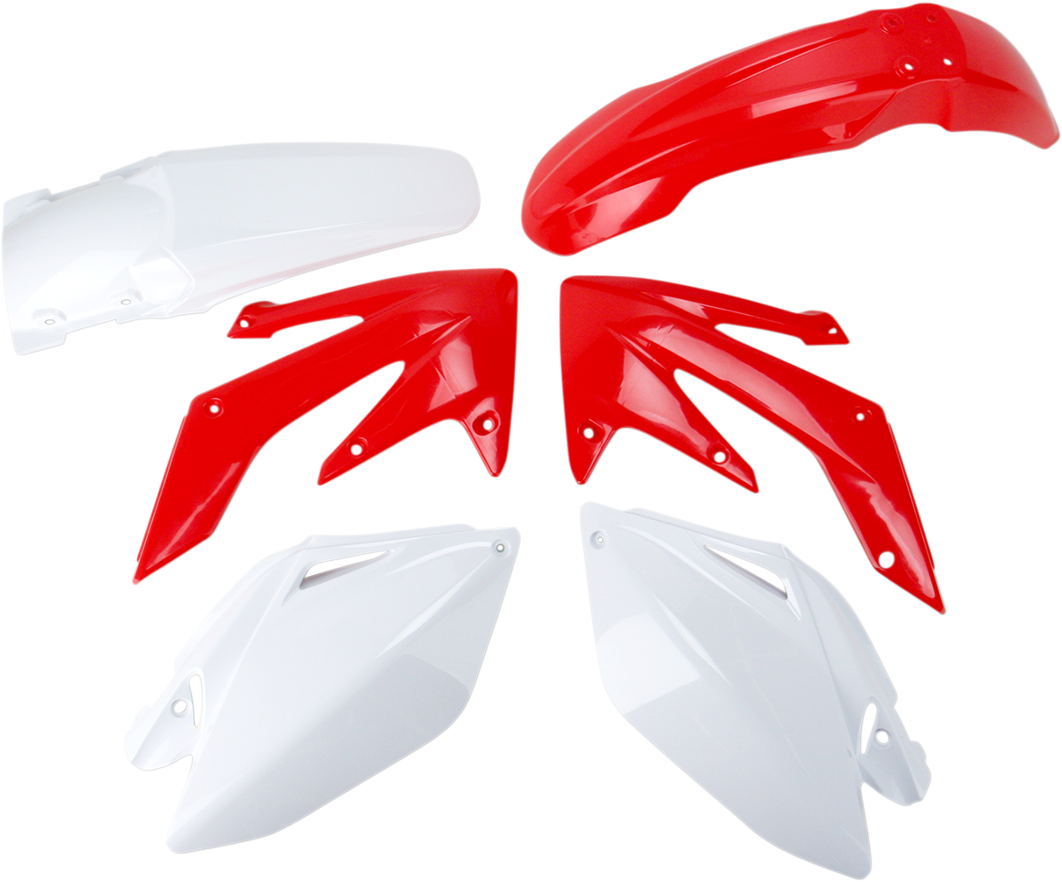 A close-up of the ACERBIS OEM standard replacement body kit showing its smooth, painted surface and fitment features.