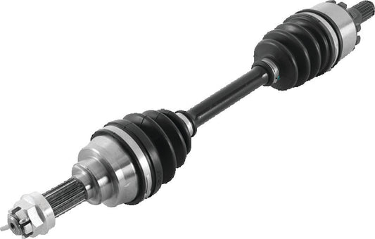 QuadBoss Kawasaki KVF360 Prairie 4x4 front left rugged axle part 609166, showing the durable metal axle component.