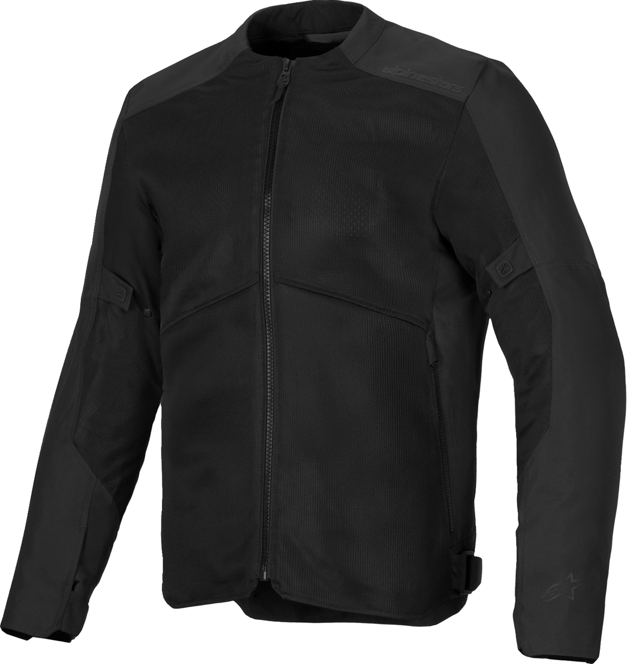 Alpinestars C-1 Air motorcycle jacket in black, size large, featuring protective armor and airflow vents for riding comfort.