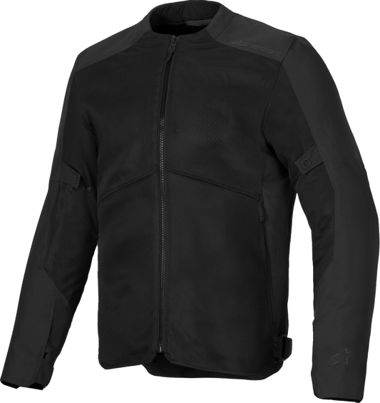 Alpinestars C-1 Air motorcycle riding jacket in black, 3XL, featuring ventilation panels and secure storage pockets.