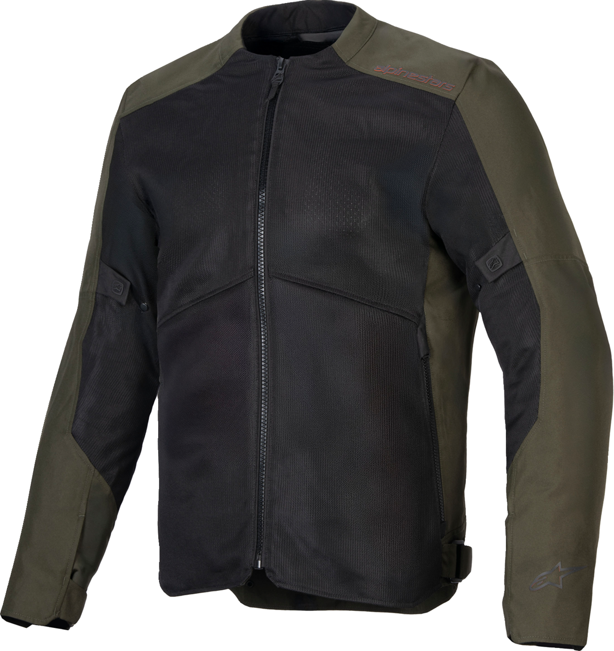Alpinestars C-1 Air Khaki motorcycle jacket in 3XL with mesh panels and protective gear for versatile riding comfort.