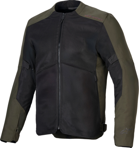 Alpinestars C-1 Air Khaki motorcycle jacket in 3XL with mesh panels and protective gear for versatile riding comfort.