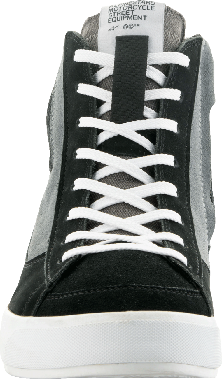 Alpinestars Stated Shoes in black, gray, and white, US 8.5, EU 41, featuring sporty design and branding details.
