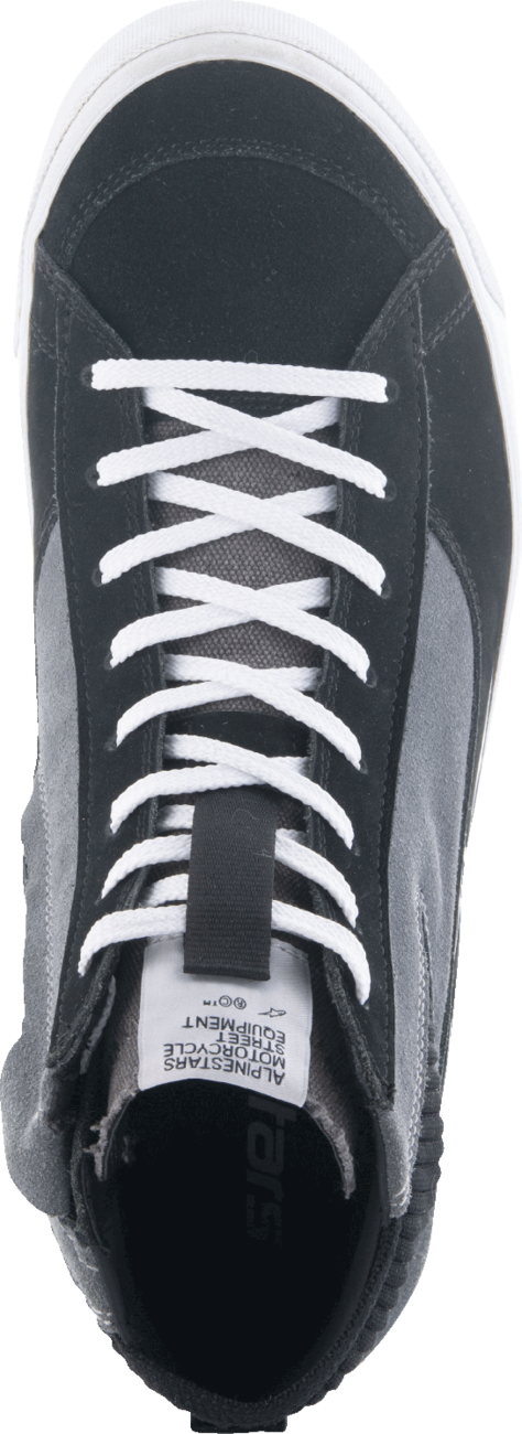 Alpinestars Stated shoes in black, gray, and white with US 8.5 size, featuring sporty design and durable materials.