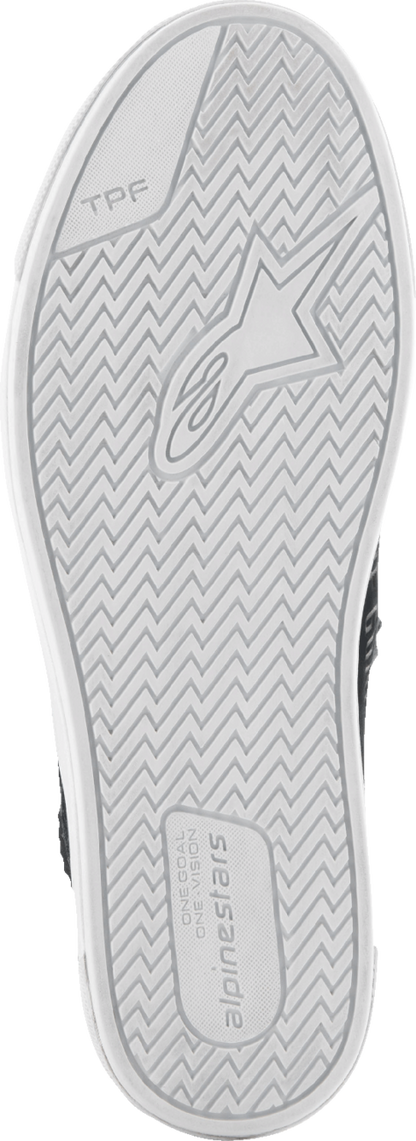 Alpinestars Stated Shoes in black, gray, and white, US 8.5, EU 41, featuring sleek design and sporty style.