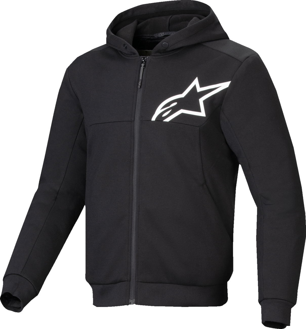 ALPINESTARS, Alpinestars Chrome v2 Sport Hoodie - Black/White, Small (Part Number 4200325-12-S)