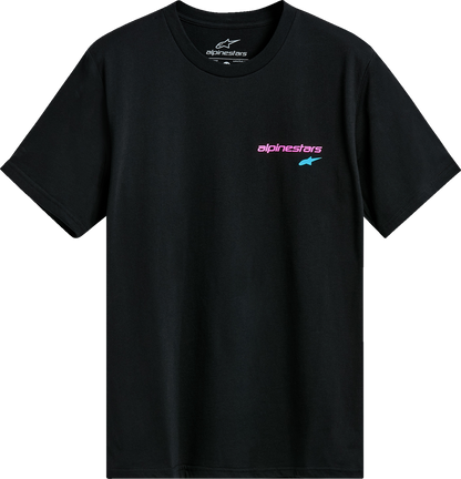 Black Alpinestars No Barrier CSF T-Shirt in 2XL, featuring the brand logo and casual fit, shown on a plain background.
