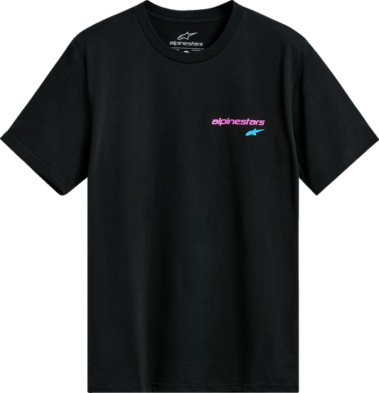 Black Alpinestars No Barrier CSF T-Shirt in 2XL, featuring the brand logo and casual fit, shown on a plain background.
