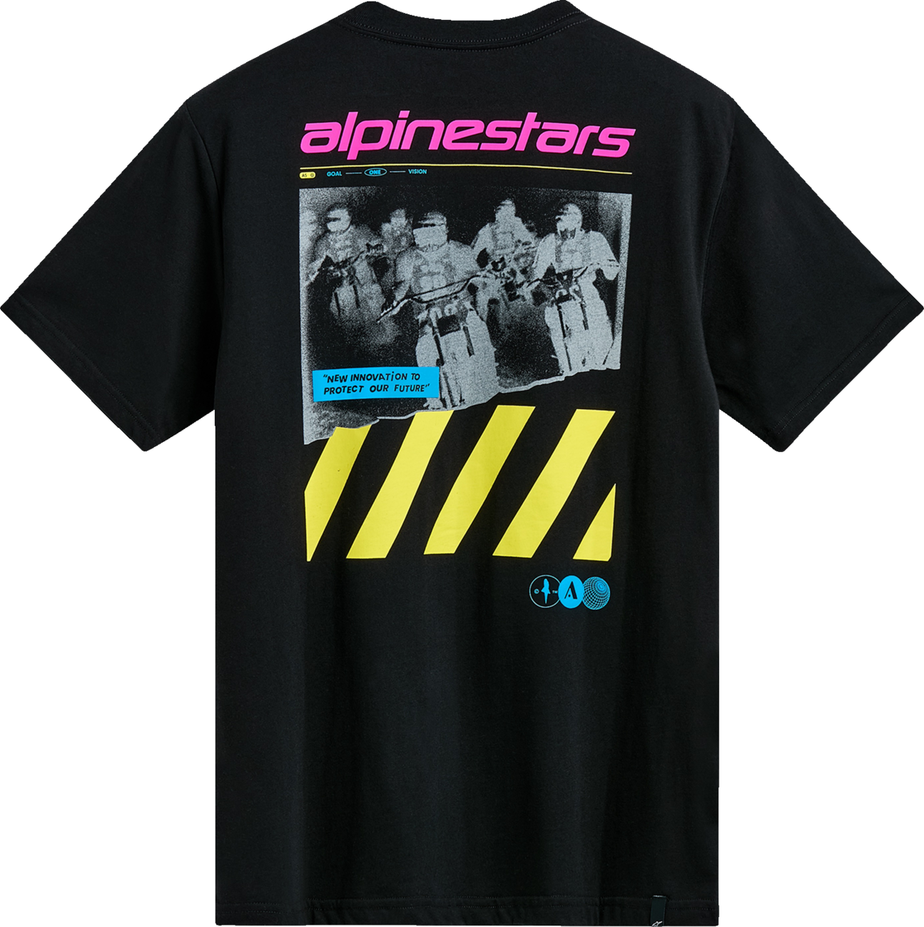 Black Alpinestars No Barrier CSF T-Shirt in 2XL, featuring the Alpinestars logo and comfortable casual fit.