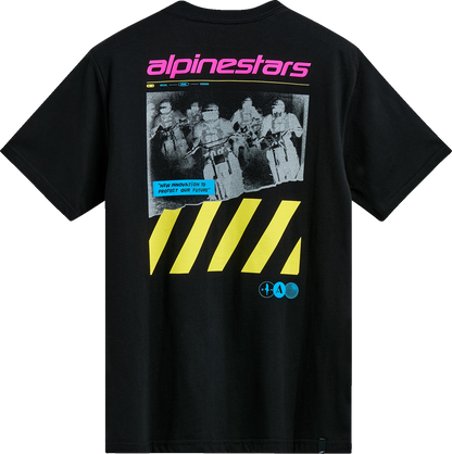 Black Alpinestars No Barrier CSF T-Shirt in 2XL, featuring the Alpinestars logo and comfortable casual fit.