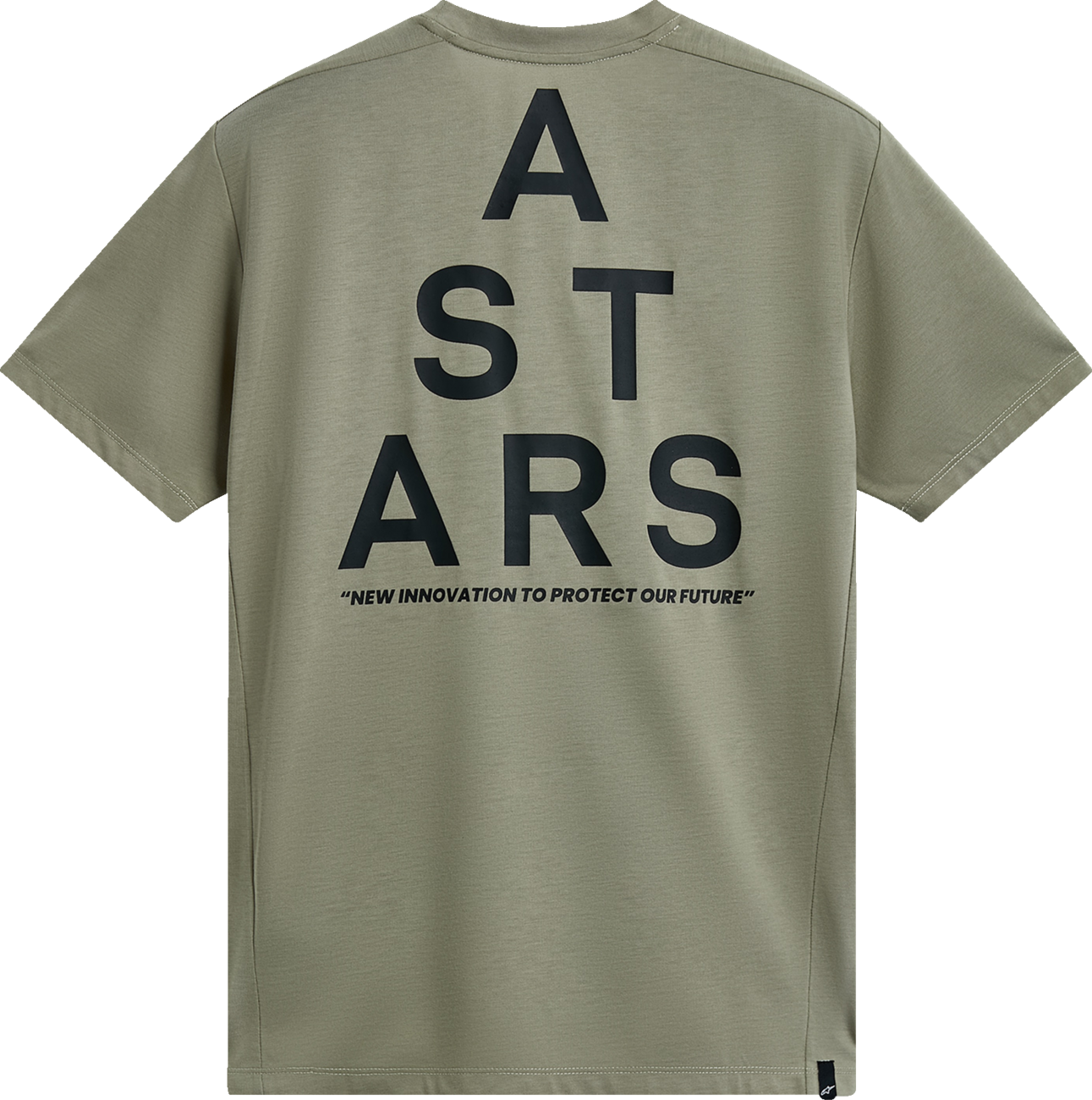 Alpinestars Attrition Performance T-Shirt in light green and black, 2XL size, showcasing a sleek athletic design.