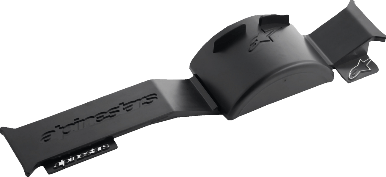 Alpinestars goggles held on a slatwall goggle holder, designed to hold up to six pairs of goggles, part number 7016925.