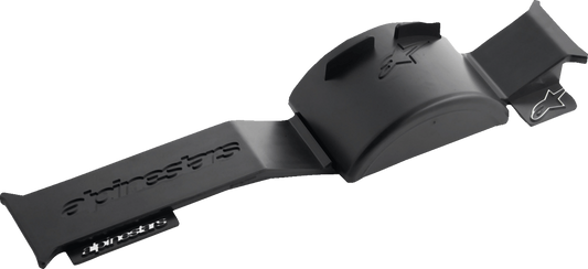 Alpinestars goggles held on a slatwall goggle holder, designed to hold up to six pairs of goggles, part number 7016925.