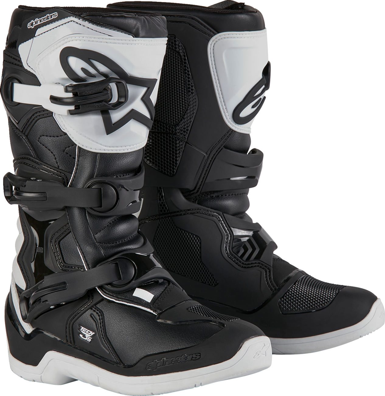 ALPINESTARS, Alpinestars Youth Tech3S Boots - Black/White, US 5 / EU 38, Part #2014024-21-5