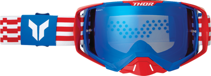 THOR, THOR Activate Goggle - Patriot Red/White/Blue with Blue Mirror Lens - Part 2601-3700
