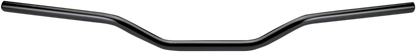 Black BILTWELL Tracker 7/8" handlebar for motorcycles, showcasing the sleek, curved design and durable metal construction.