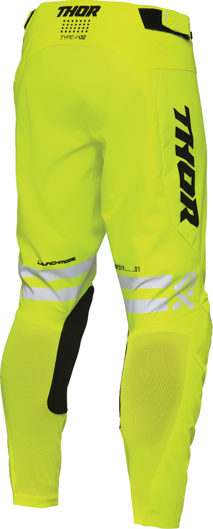 THOR, THOR Launchmode Dozer Pants - Acid/Black US 40 | Durable Motorcycle Riding Pants with Enhanced Ventilation and Comfort