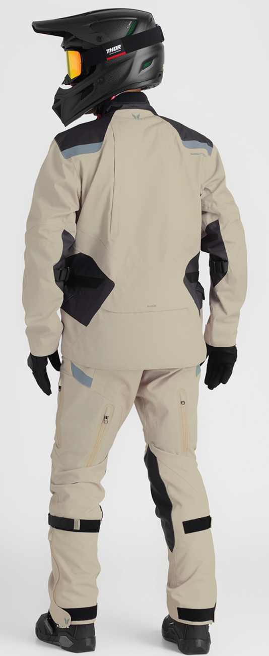 THOR Range Pants in Sand, US 34, waterproof and breathable motorcycle riding pants, designed for durability and comfort.