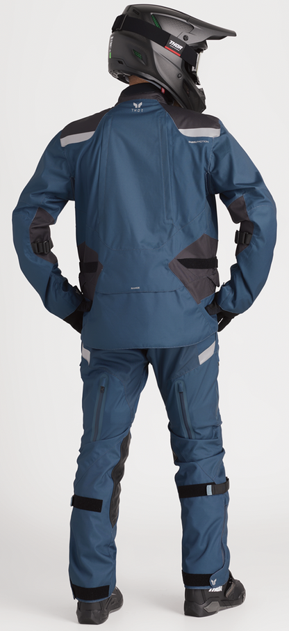Steel THOR Range Jacket in medium size, featuring durable fabric and practical design, shown on a hanger.