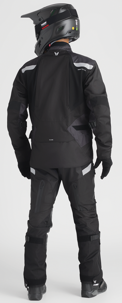 Black Heather THOR Range Motorcycle Jacket 3XL waterproof and breathable outerwear with protective features.