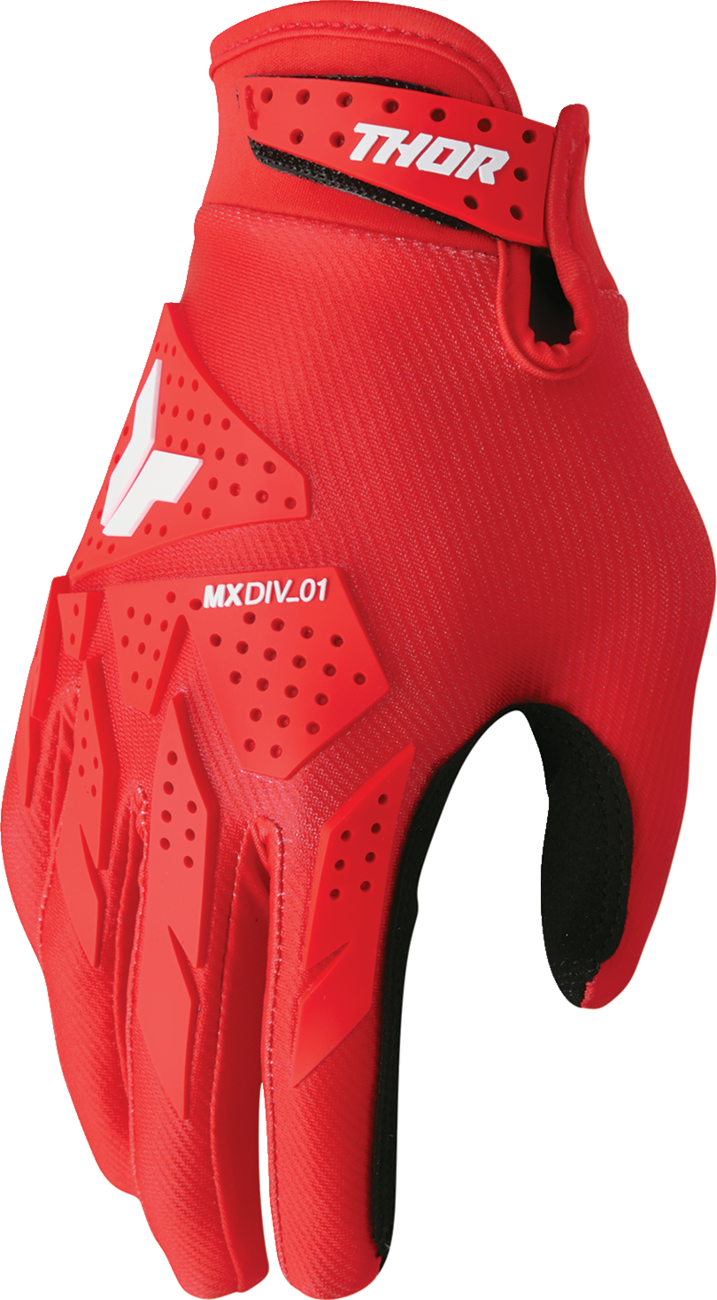 THOR, THOR Launchmode XP Gloves - Red, Small (Part Number 3330-8162)