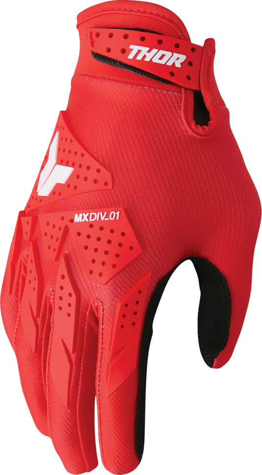 THOR, THOR Launchmode XP Gloves - Red, Small (Part Number 3330-8162)